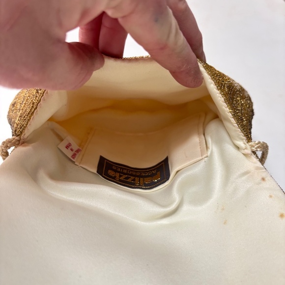 VINTAGE GOLD BEADED 1920S STYLE CLUTCH - Picture 6 of 7